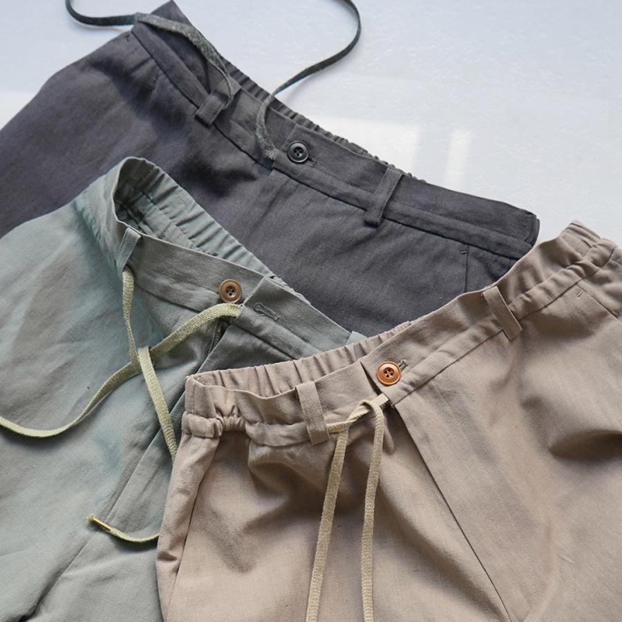 KEMA DESIGNS（ケマデザイン） スピンドル リネンイージートラウザー パンツ 日本製 / メンズ 麻 | kema designs | 09