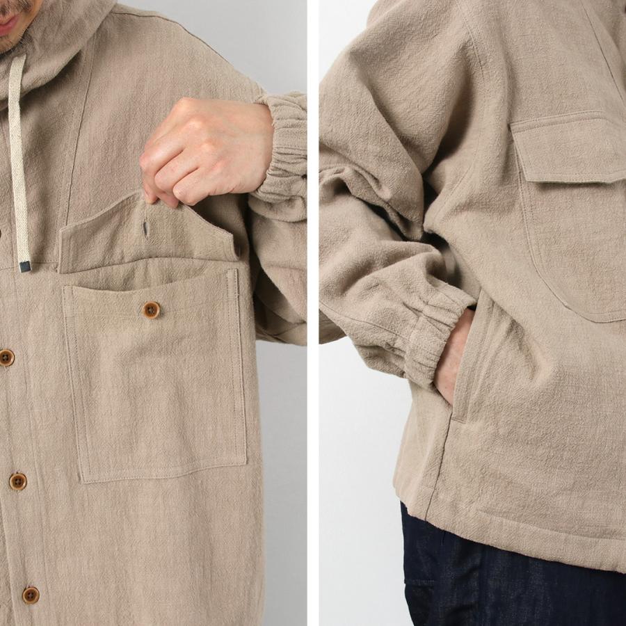 KEMA DESIGNS（ケマデザインズ） 綿麻 アンイーブン ビーチパーカ 日本製 / メンズ ラミー | kema designs | 12