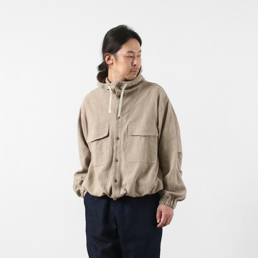 KEMA DESIGNS（ケマデザインズ） 綿麻 アンイーブン ビーチパーカ 日本製 / メンズ ラミー | kema designs | 15