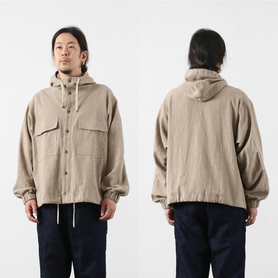 KEMA DESIGNS（ケマデザインズ） 綿麻 アンイーブン ビーチパーカ 日本製 / メンズ ラミー | kema designs | 16