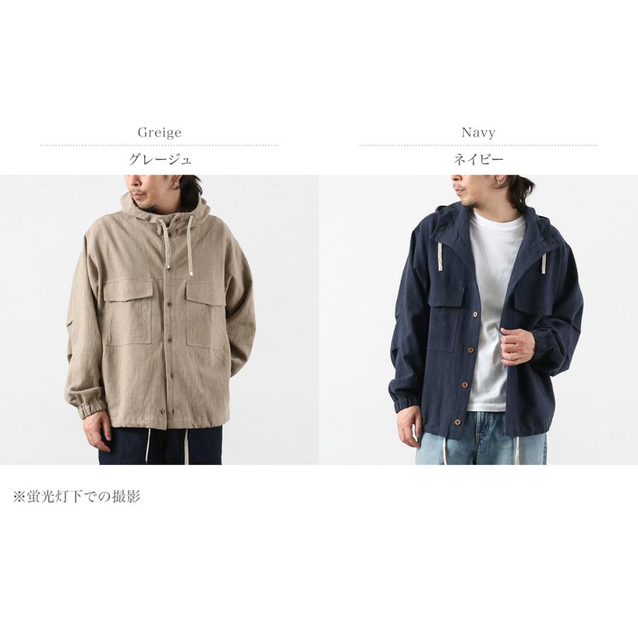 KEMA DESIGNS（ケマデザインズ） 綿麻 アンイーブン ビーチパーカ 日本製 / メンズ ラミー | kema designs | 03