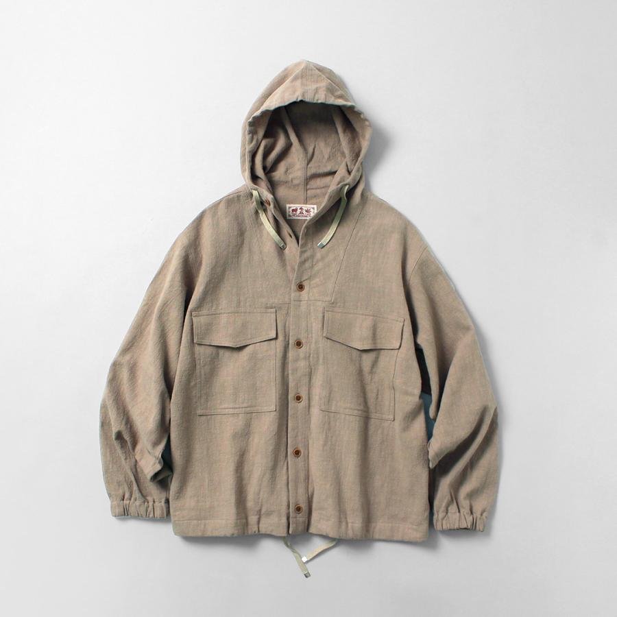 KEMA DESIGNS（ケマデザインズ） 綿麻 アンイーブン ビーチパーカ 日本製 / メンズ ラミー | kema designs | 04