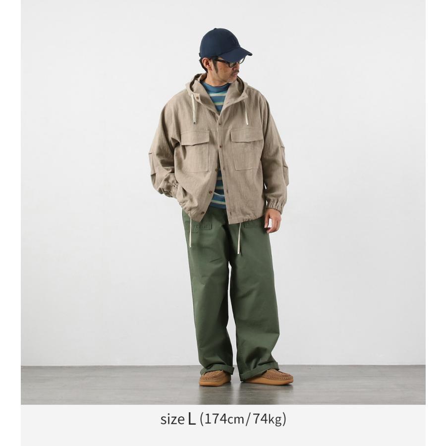 KEMA DESIGNS（ケマデザインズ） 綿麻 アンイーブン ビーチパーカ 日本製 / メンズ ラミー | kema designs | 06