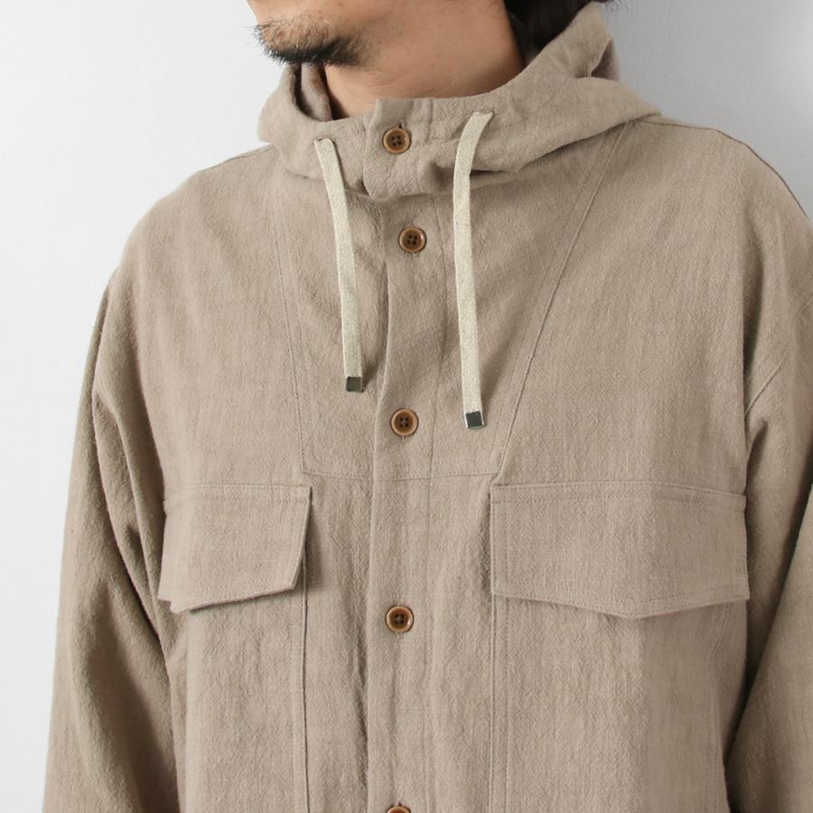 KEMA DESIGNS（ケマデザインズ） 綿麻 アンイーブン ビーチパーカ 日本製 / メンズ ラミー | kema designs | 11