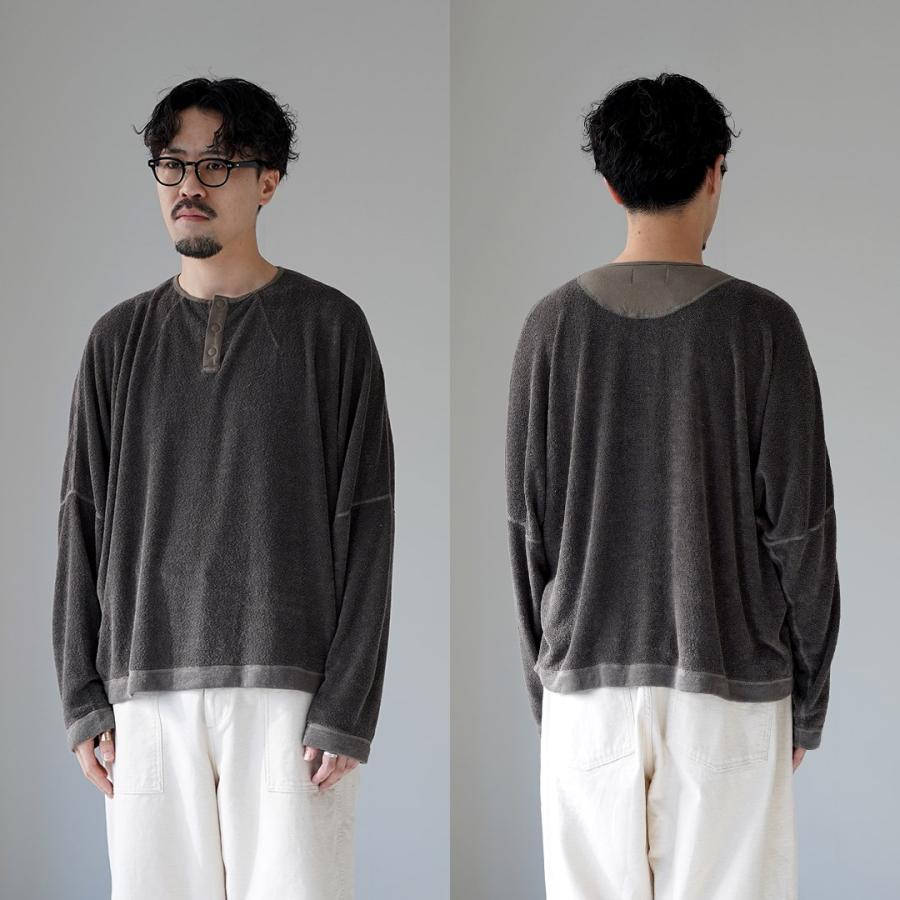 KEMA DESIGNS（ケマデザインズ） リネンパイル ヘンリーネック プルオーバー / 長袖トップス カットソーロンT | kema designs | 14