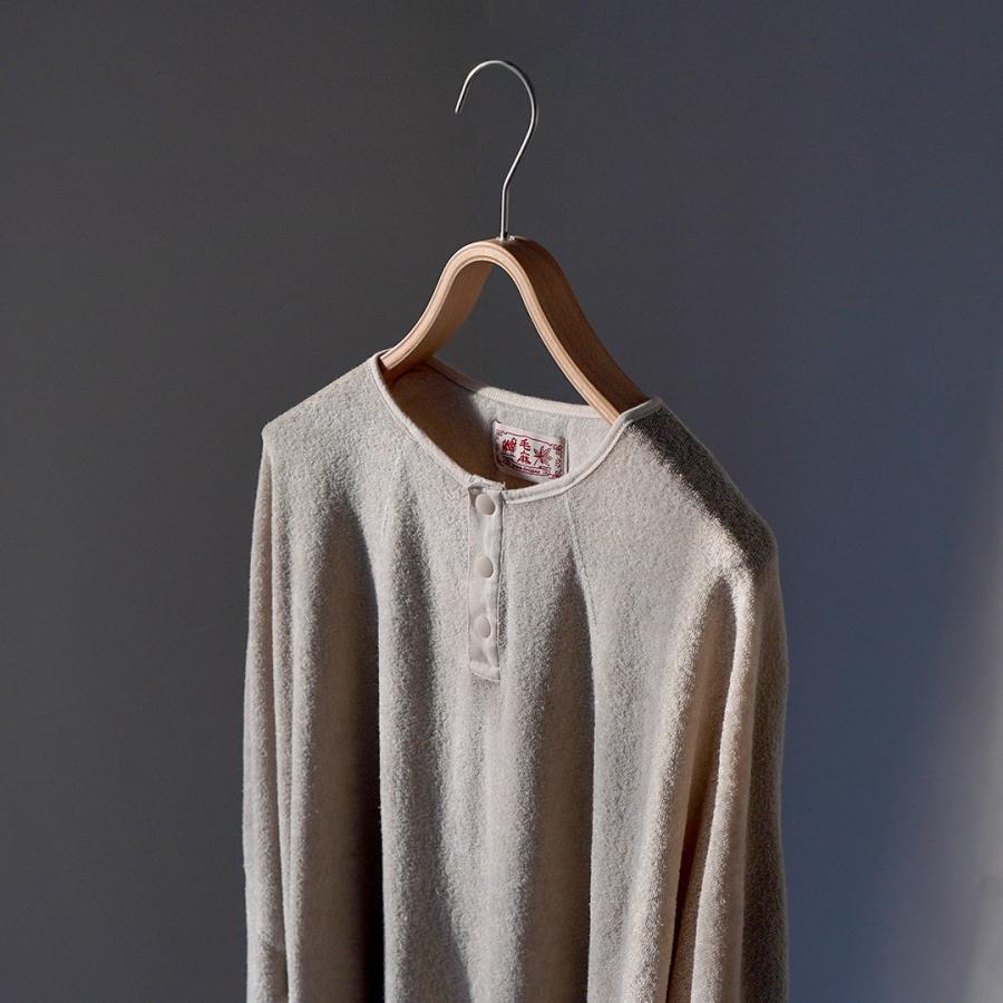 KEMA DESIGNS（ケマデザインズ） リネンパイル ヘンリーネック プルオーバー / 長袖トップス カットソーロンT | kema designs | 08