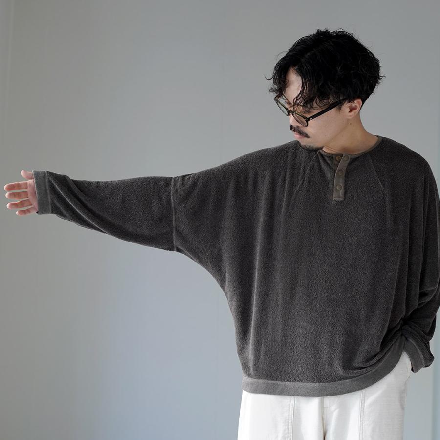 KEMA DESIGNS（ケマデザインズ） リネンパイル ヘンリーネック プルオーバー / 長袖トップス カットソーロンT | kema designs | 12