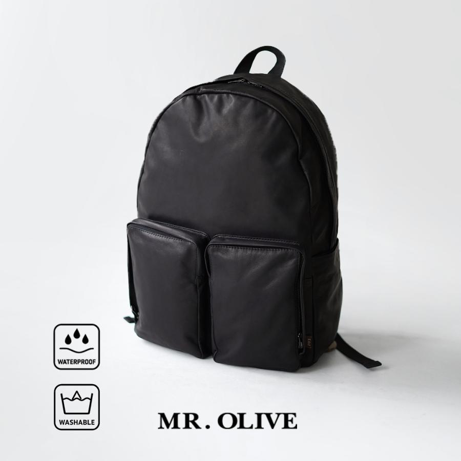 MR.OLIVE（ミスターオリーブ） アーバン デイパック インパーマレザー A4 リュック バックパック 日本製 / メンズ 牛革 本革 | MR.OLIVE