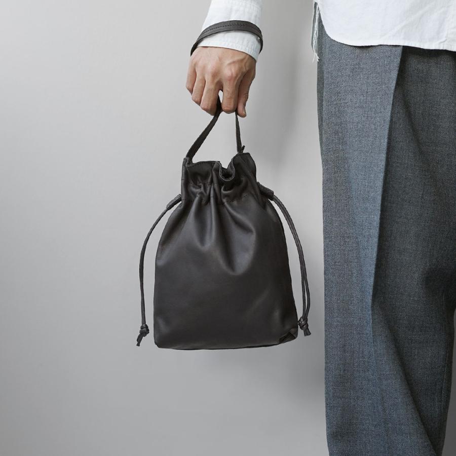MR.OLIVE（ミスターオリーブ） ドローストリングバッグ インパーマレザー / メンズ 鞄 本革 撥水 ウォッシャブル イージーケア |  | 04