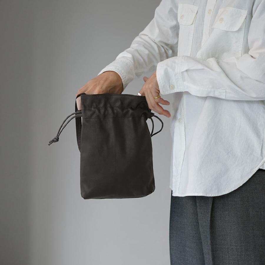 MR.OLIVE（ミスターオリーブ） ドローストリングバッグ インパーマレザー / メンズ 鞄 本革 撥水 ウォッシャブル イージーケア |  | 09
