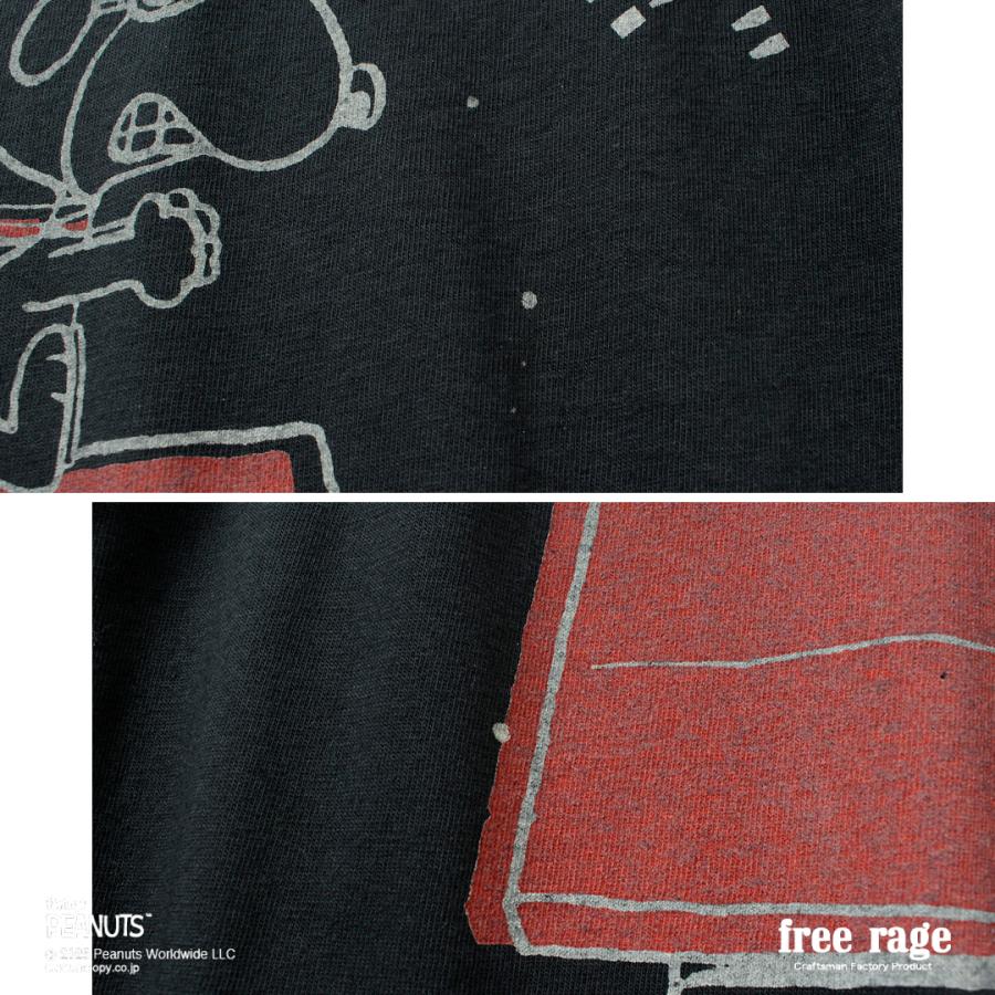 【予約販売：2月下旬発送予定】FREE RAGE（フリーレイジ） PEANUTS×free rage レッドバロン プリント リサイクルコットン ショートスリーブTシャツ / 半袖 | free rage | 11