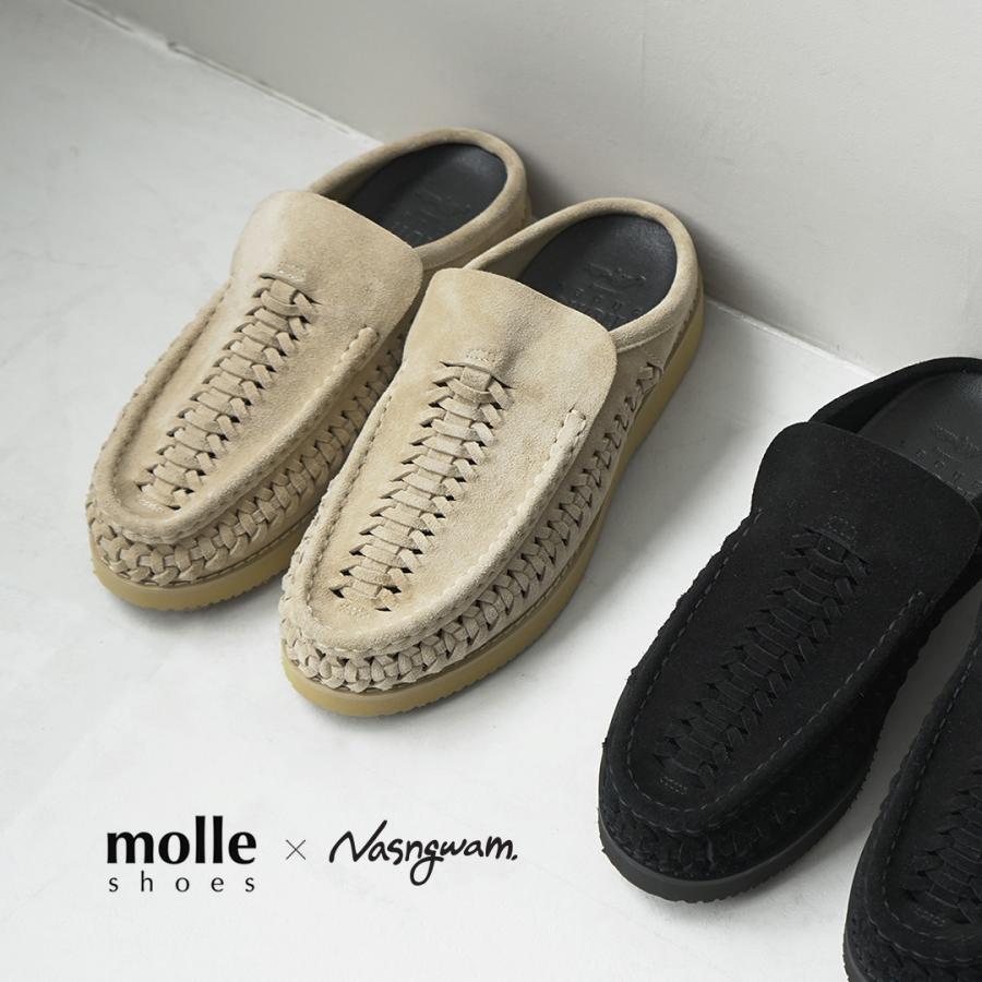 MOLLE SHOES（モールシューズ） NASNGWAM コラボ ピュレペチャ ワラチ サンダル / メンズ スエードレザー 本革 | molle shoes
