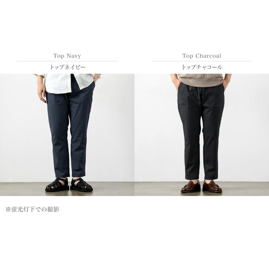 RE MADE IN TOKYO JAPAN（アールイー） ヘンプシャンブレー コンフォートパンツ 日本製 / メンズ イージーパンツ スラックス 麻 | Re made in tokyo japan | 03