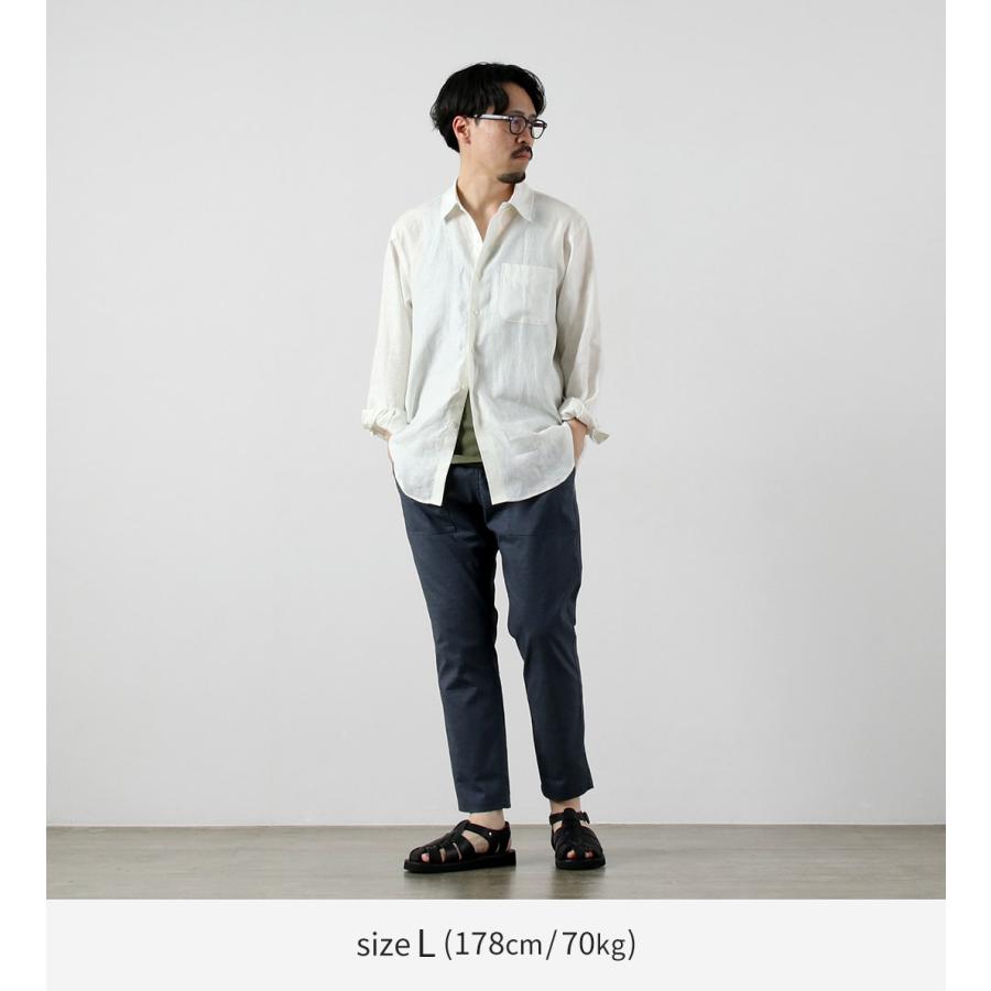 RE MADE IN TOKYO JAPAN（アールイー） ヘンプシャンブレー コンフォートパンツ 日本製 / メンズ イージーパンツ スラックス 麻 | Re made in tokyo japan | 06