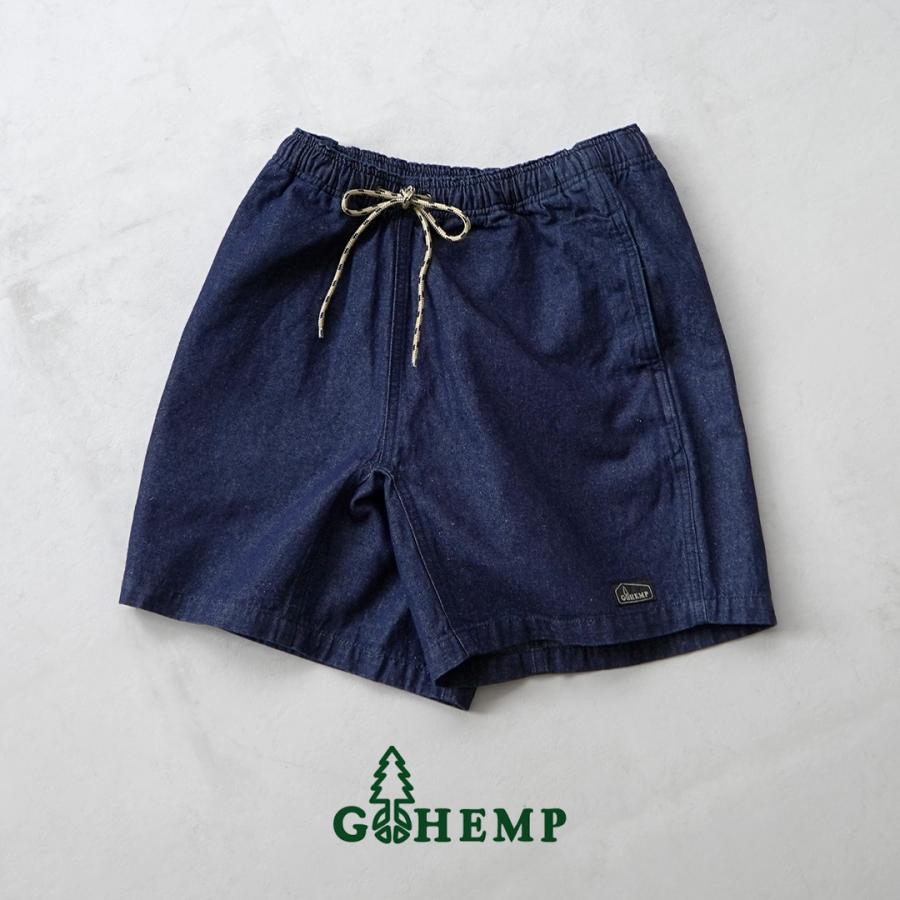 GOHEMP（ゴーヘンプ） ヘンプ ジャムショーツ 7.5ozデニム / メンズ 半パン 短パン 麻 | GOHEMP