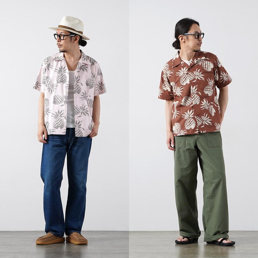DUKE KAHANAMOKU（デューク カハナモク） デュークス・パイナップル アロハシャツ 日本製 / メンズ 半袖 オープンカラー | DUKE KAHANAMOKU | 07