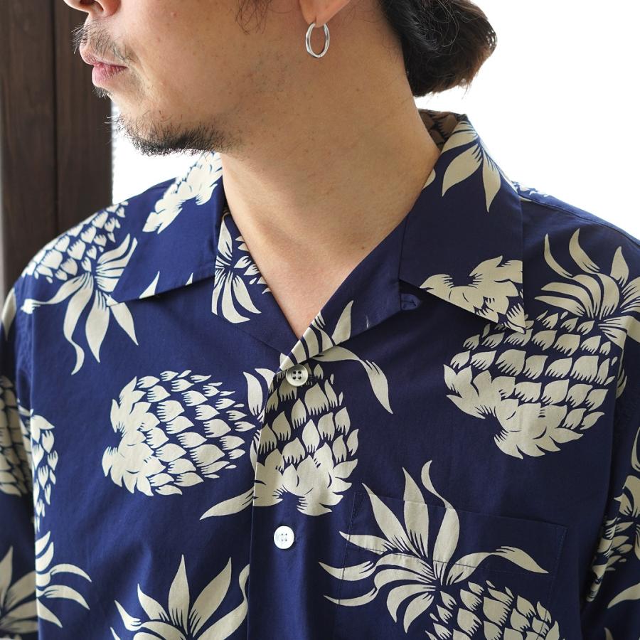 DUKE KAHANAMOKU（デューク カハナモク） デュークス・パイナップル アロハシャツ 日本製 / メンズ 半袖 オープンカラー | DUKE KAHANAMOKU | 12
