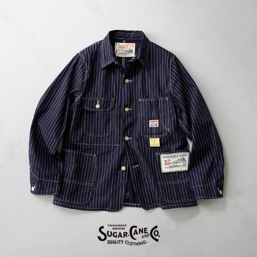 SUGAR CANE（シュガーケーン） 9oz ウォバッシュ ストライプ ワークコート 日本製 / ワーク メンズ アウター | SUGAR CANE