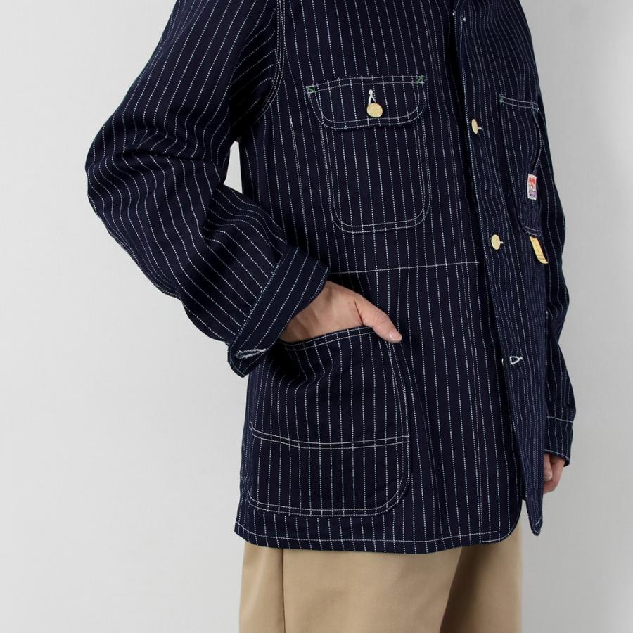 SUGAR CANE（シュガーケーン） 9oz ウォバッシュ ストライプ ワークコート 日本製 / ワーク メンズ アウター | SUGAR CANE | 12