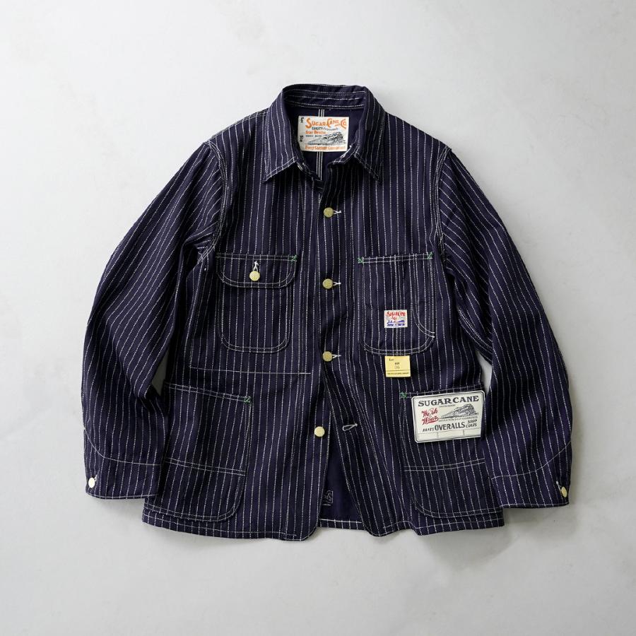 SUGAR CANE（シュガーケーン） 9oz ウォバッシュ ストライプ ワークコート 日本製 / ワーク メンズ アウター | SUGAR CANE | 02