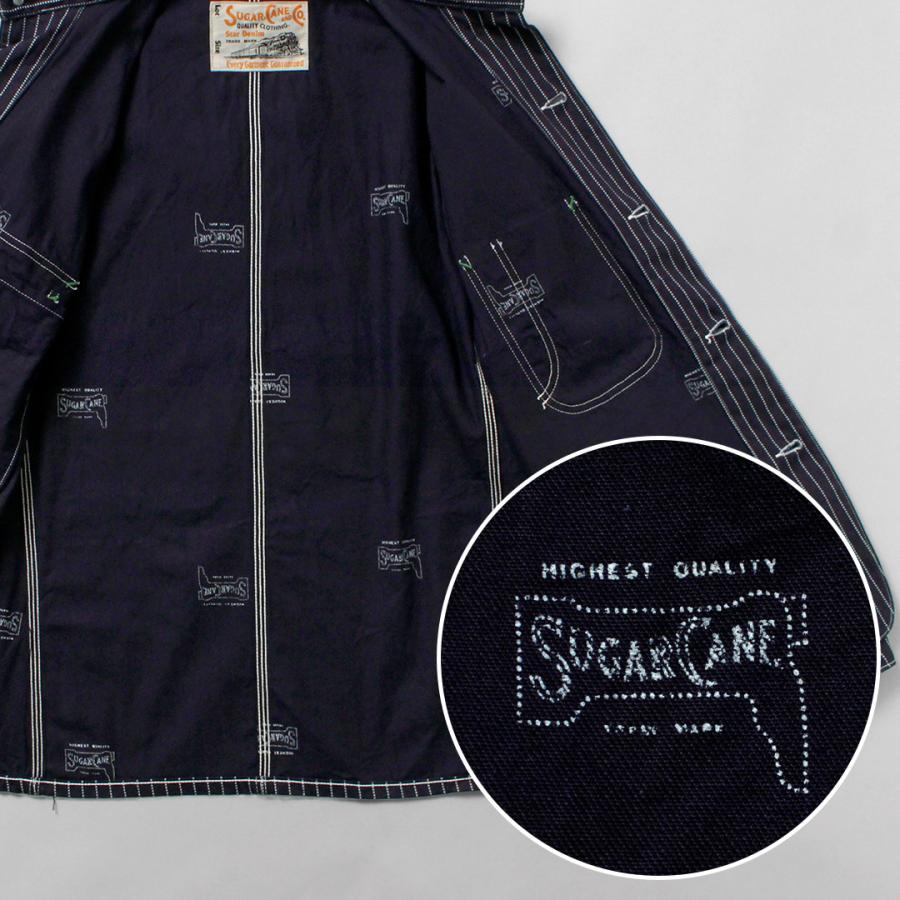 SUGAR CANE（シュガーケーン） 9oz ウォバッシュ ストライプ ワークコート 日本製 / ワーク メンズ アウター | SUGAR CANE | 08