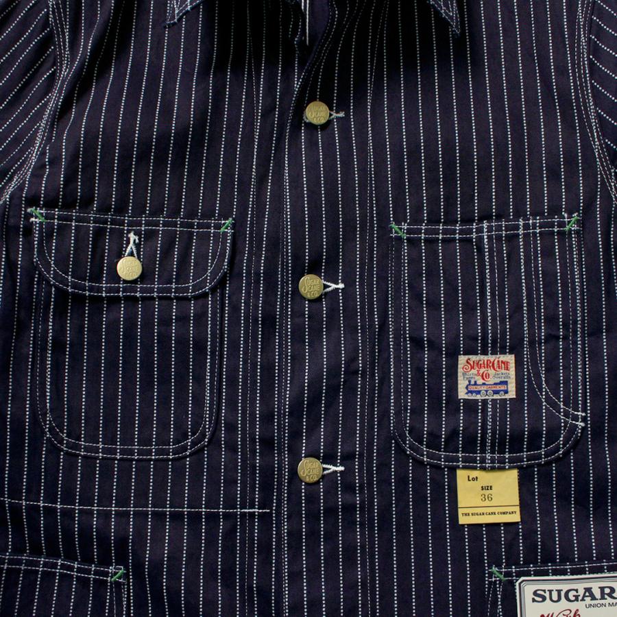 SUGAR CANE（シュガーケーン） 9oz ウォバッシュ ストライプ ワークコート 日本製 / ワーク メンズ アウター | SUGAR CANE | 10
