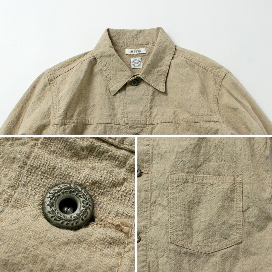 SEUVAS（ソウバス） リネンコットン トラッカージャケット 日本製 / メンズ ライト アウター | SEUVAS | 16