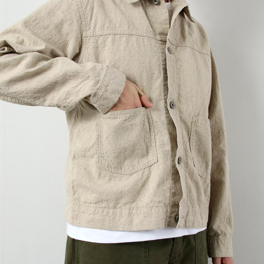 SEUVAS（ソウバス） リネンコットン トラッカージャケット 日本製 / メンズ ライト アウター | SEUVAS | 10
