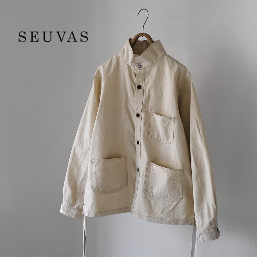 SEUVAS（ソウバス） 8ozキャンバス ウイングカラー シャツジャケット 日本製 / メンズ ライト アウター | SEUVAS