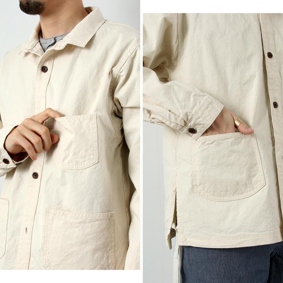 SEUVAS（ソウバス） 8ozキャンバス ウイングカラー シャツジャケット 日本製 / メンズ ライト アウター | SEUVAS | 07