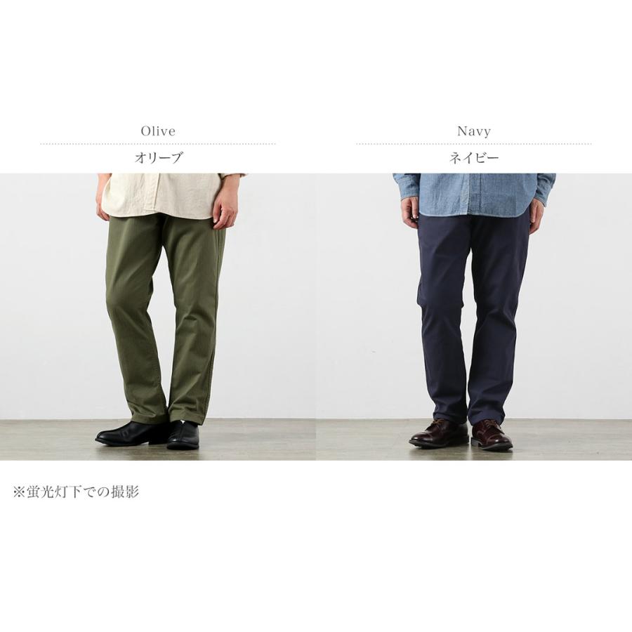 Blue refabric（ブルーリファブリック） ヘリンボーン ワイドテーパード ヴィンテージ トラウザー 日本製 / メンズ バットダイ |  | 03