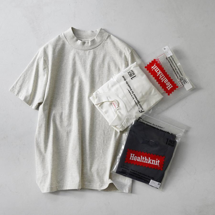 HEALTHKNIT（ヘルスニット） 別注 USコットン ユニバーサル モックネックTシャツ ショートスリーブ / 半袖 メンズ | Healthknit | 05