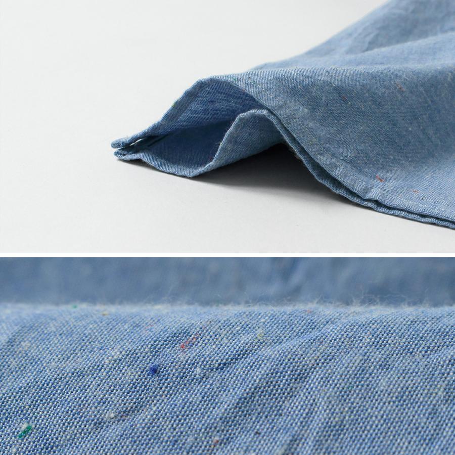 HARROWE HARROWE（ハロウハロウ） 5oz カラーネップシャンブレー オープンカラーシャツ / メンズ 長袖 日本製 綿 コットン | ROCOCO | 08