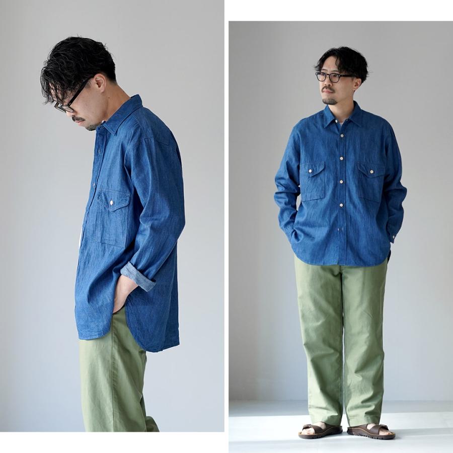 KEMA DESIGNS（ケマデザインズ） コットンリネン ファーマーシャツ / 長袖 メンズ 綿 麻 | kema designs | 15