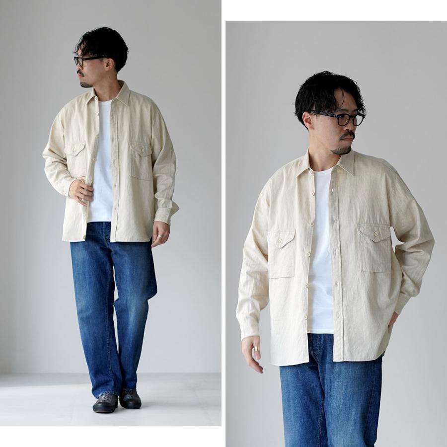 KEMA DESIGNS（ケマデザインズ） コットンリネン ファーマーシャツ / 長袖 メンズ 綿 麻｜15％OFFクーポン対象 | kema designs | 16