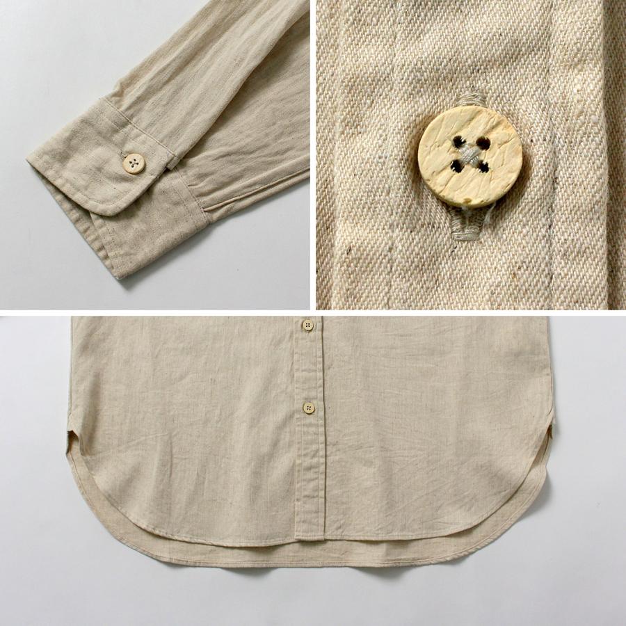 KEMA DESIGNS（ケマデザインズ） コットンリネン ファーマーシャツ / 長袖 メンズ 綿 麻 | kema designs | 18