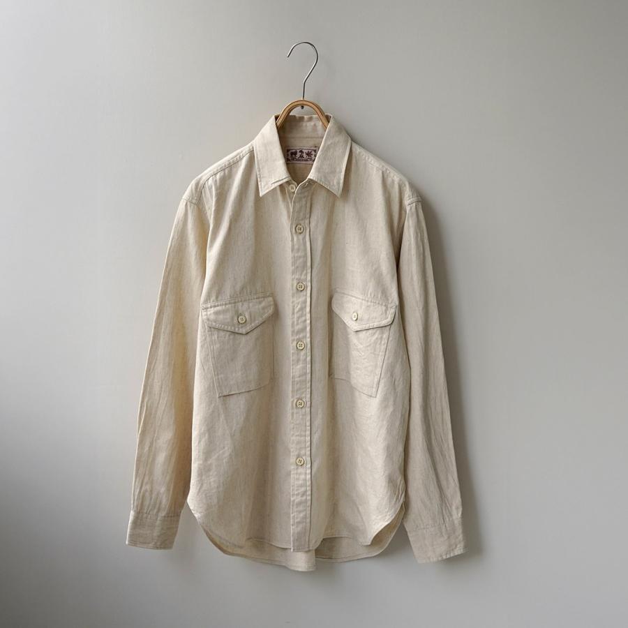 KEMA DESIGNS（ケマデザインズ） コットンリネン ファーマーシャツ / 長袖 メンズ 綿 麻 | kema designs | 04