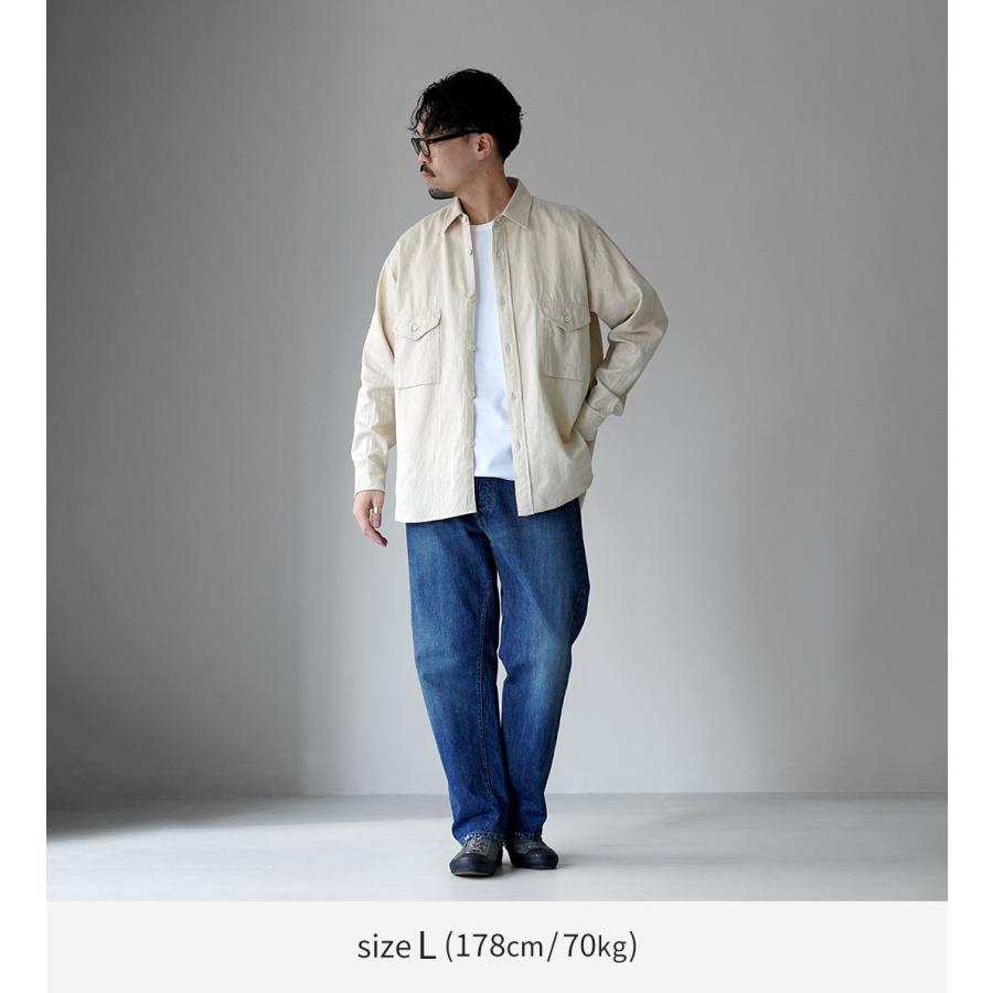 KEMA DESIGNS（ケマデザインズ） コットンリネン ファーマーシャツ / 長袖 メンズ 綿 麻 | kema designs | 06
