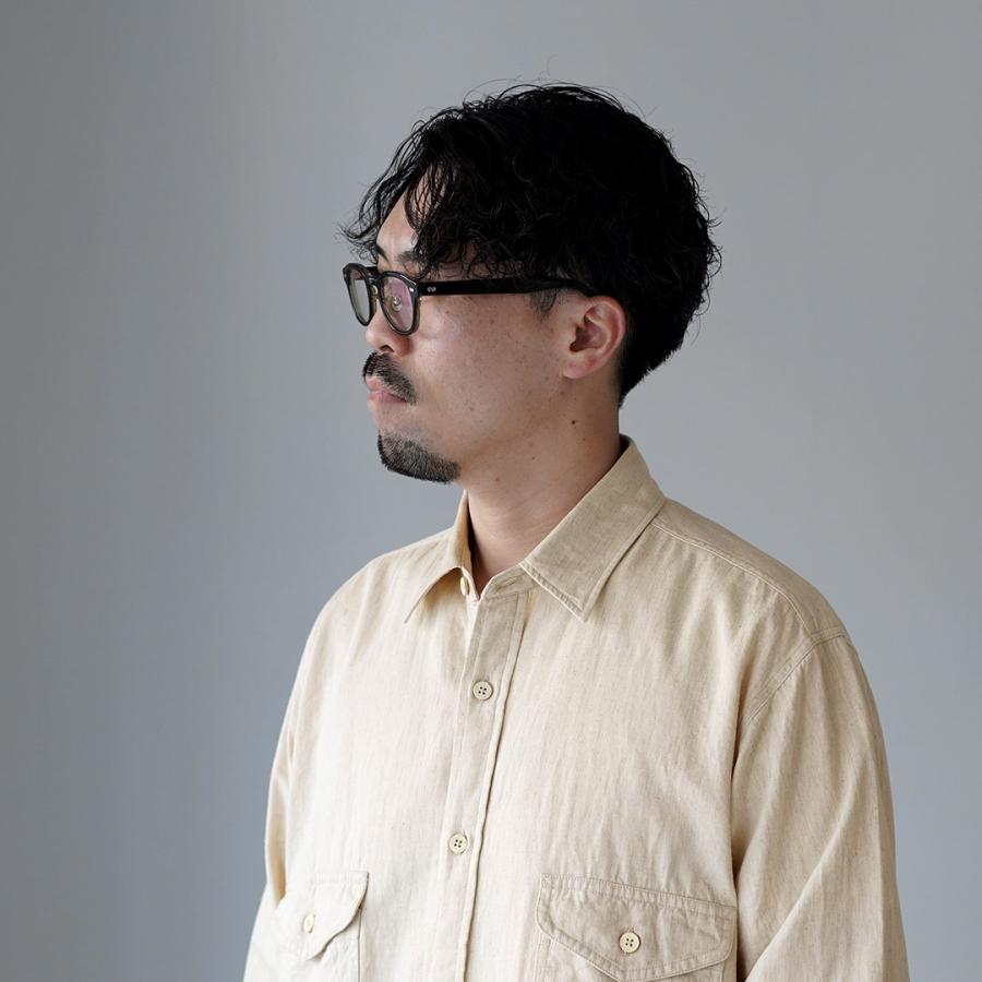KEMA DESIGNS（ケマデザインズ） コットンリネン ファーマーシャツ / 長袖 メンズ 綿 麻 | kema designs | 10