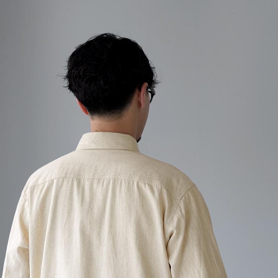 KEMA DESIGNS（ケマデザインズ） コットンリネン ファーマーシャツ / 長袖 メンズ 綿 麻 | kema designs | 11