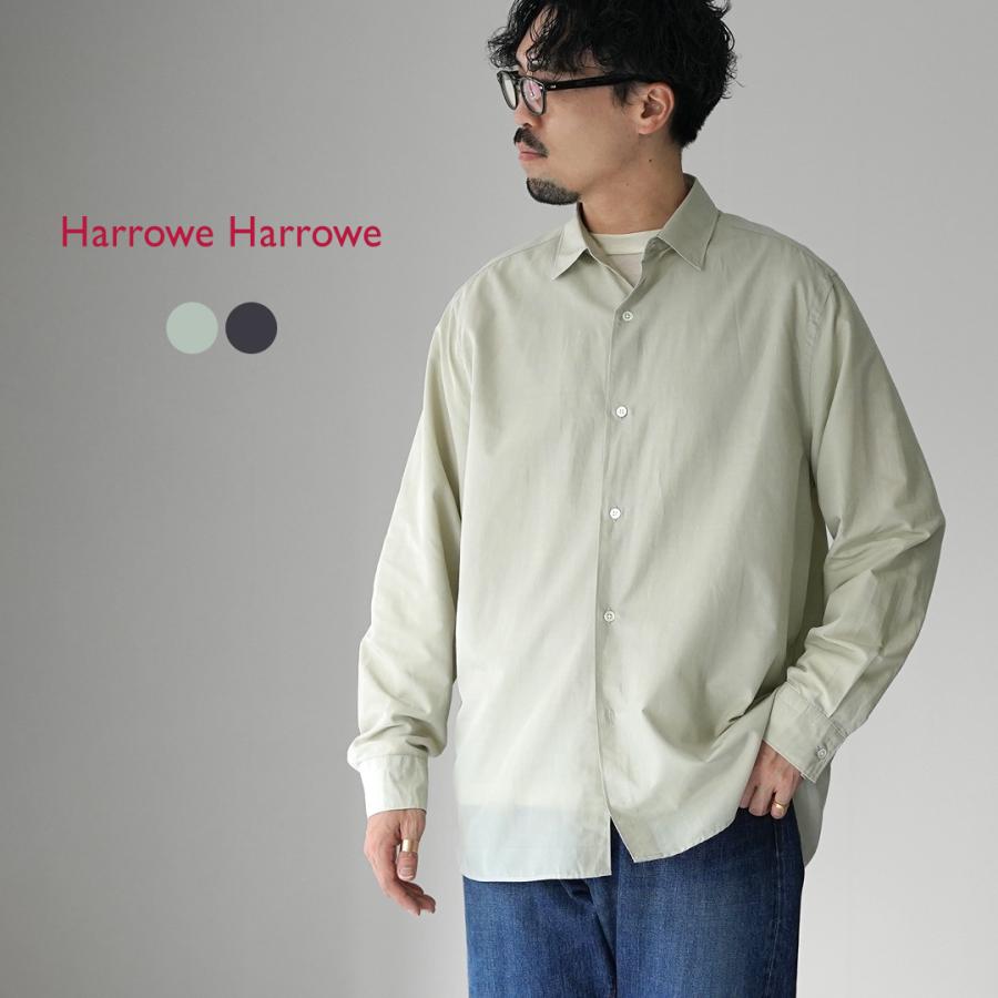 HARROWE HARROWE（ハロウハロウ） レギュラーカラーシャツ / メンズ 長袖 薄手 無地 日本製 | ROCOCO