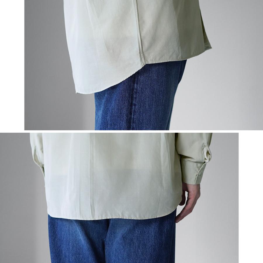 HARROWE HARROWE（ハロウハロウ） レギュラーカラーシャツ / メンズ 長袖 薄手 無地 日本製 | ROCOCO | 12