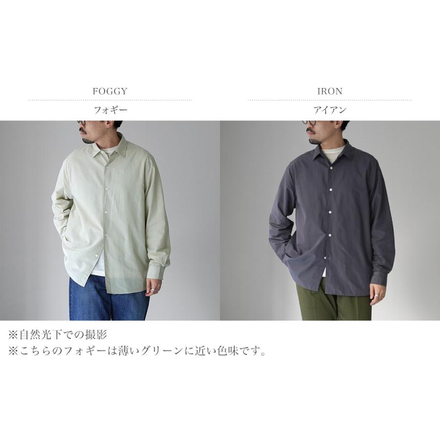 HARROWE HARROWE（ハロウハロウ） レギュラーカラーシャツ / メンズ 長袖 薄手 無地 日本製 | ROCOCO | 03