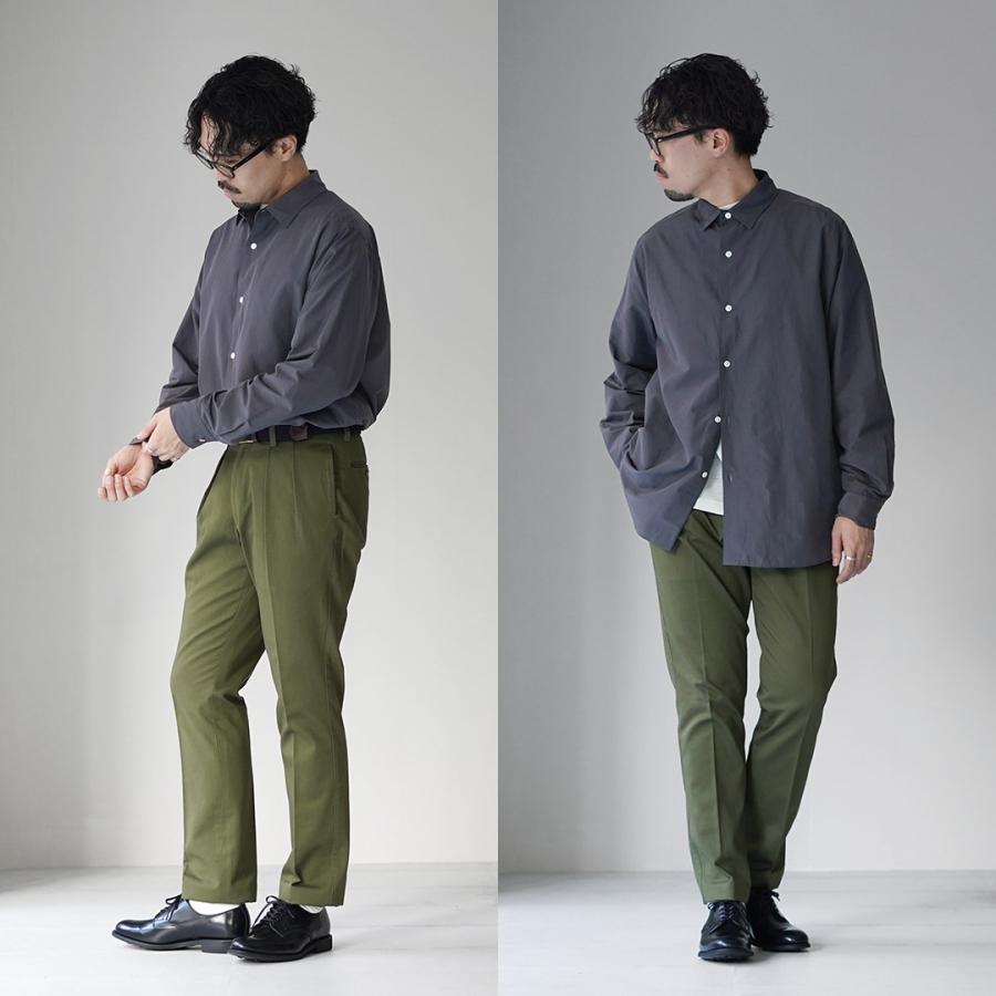 HARROWE HARROWE（ハロウハロウ） レギュラーカラーシャツ / メンズ 長袖 薄手 無地 日本製 | ROCOCO | 06
