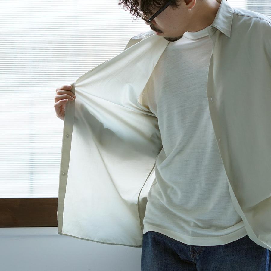 HARROWE HARROWE（ハロウハロウ） レギュラーカラーシャツ / メンズ 長袖 薄手 無地 日本製 | ROCOCO | 09