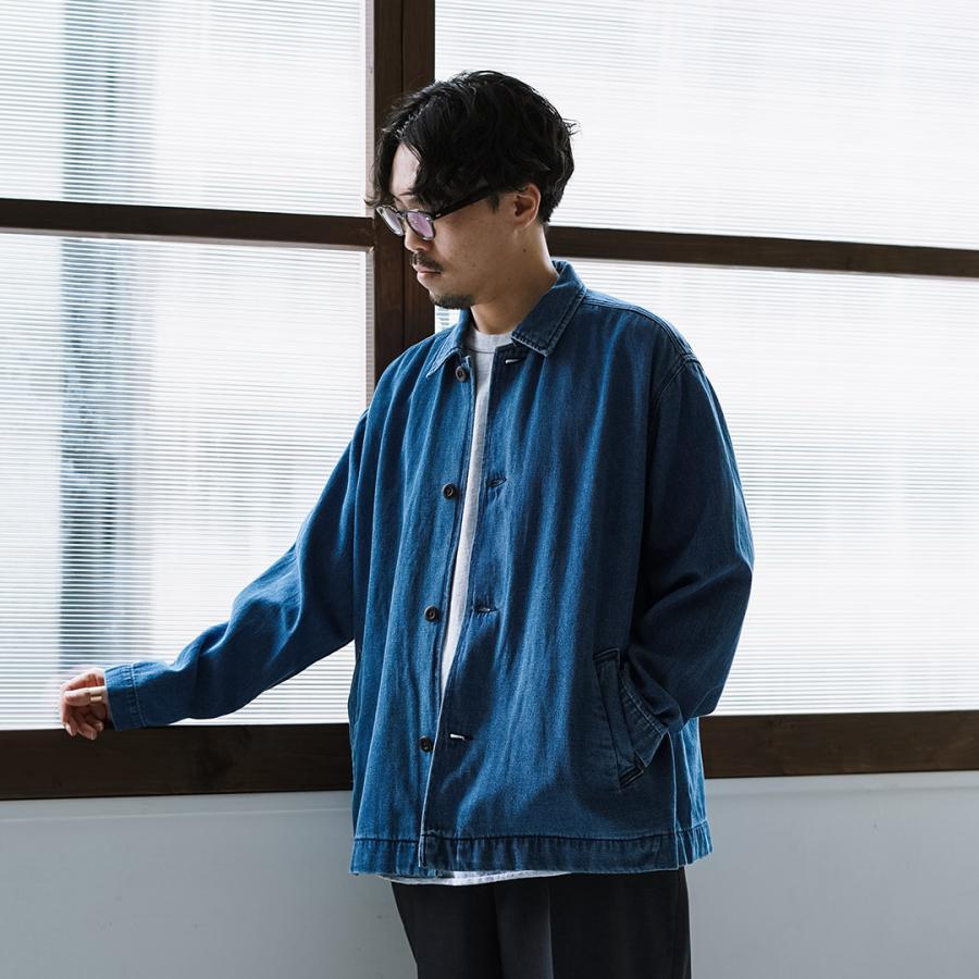GOHEMP（ゴーヘンプ） 別注 9oz コットンヘンプデニム オーバー シャツコート GOHEMP×KEMA DESIGNS / メンズ ライトアウター | GOHEMP | 11