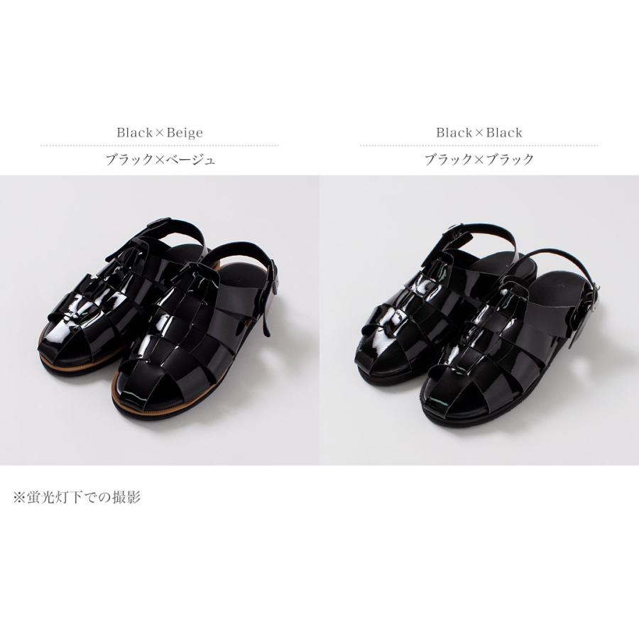 HEP（ヘップ） 別注 エナメル DRV ドライビング サンダル 日本製 / グルカサンダル メンズ レディース  ストラップ | HEP | 03