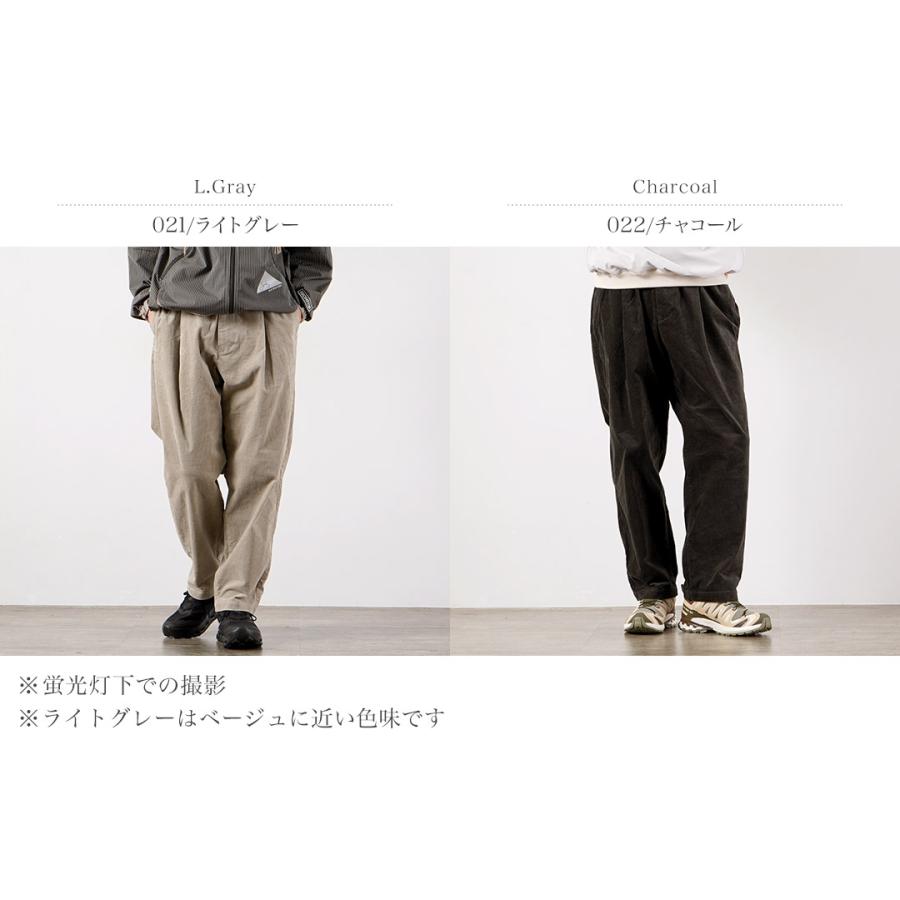 AND WANDER（アンドワンダー） モールスキン パンツ / メンズ イージーパンツ アウトドア ウエストゴム 総ゴム | and wander | 03