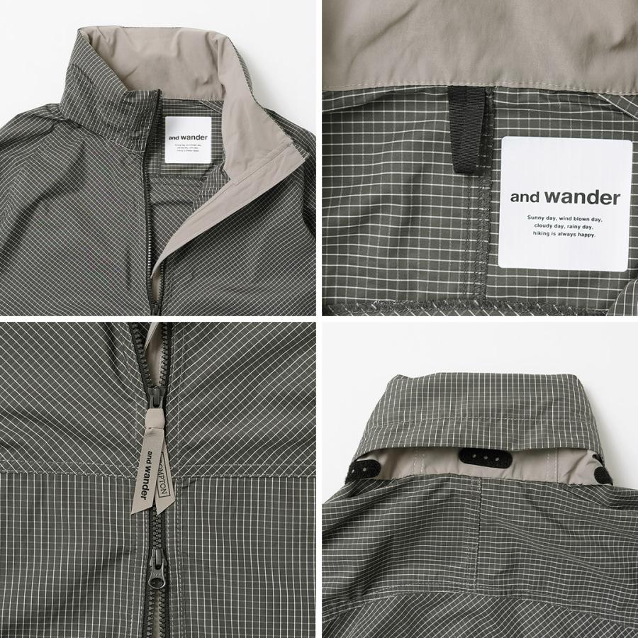 AND WANDER（アンドワンダー） リフレクティブ リップ フーディー / メンズ シェルジャケット ライトアウター パッカブル | and wander | 14