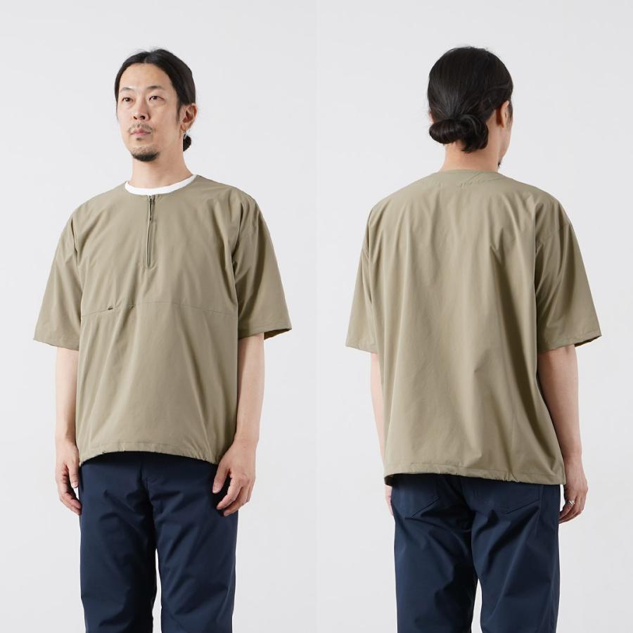 RAG（ラグ） ハーフジップ ショートスリーブ プルオーバー Tシャツ 日本製 / メンズ 透湿 撥水 速乾 軽量 ストレッチ | RAG | 16